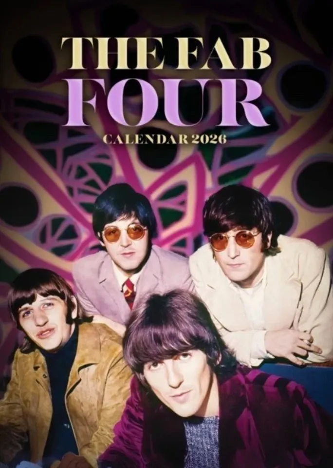 The Beatles 2026 Vertical Wall Calendar