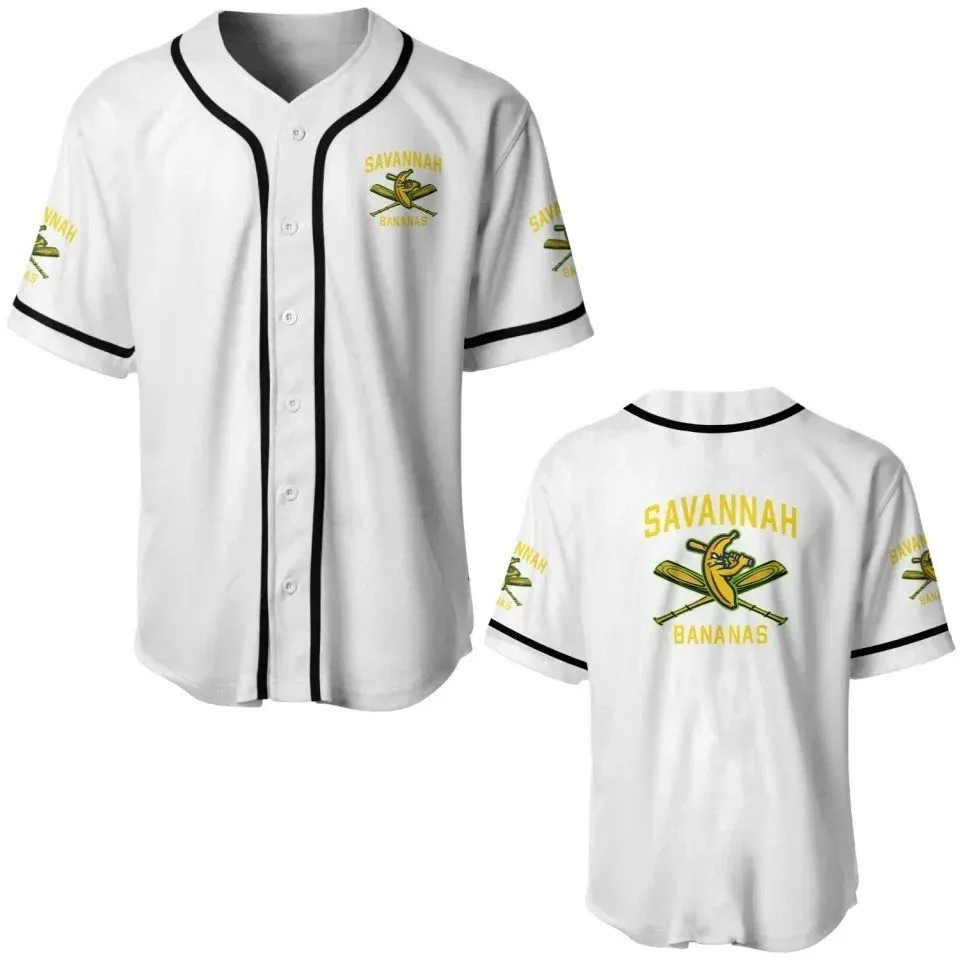 Savannah Bananas Baseball Jersey Full Size S-5XL