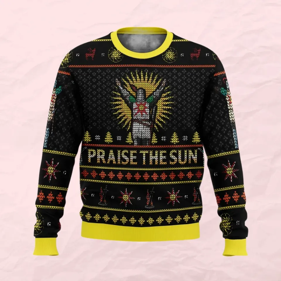 Dark Souls Praise the Sun Ugly Christmas Sweater