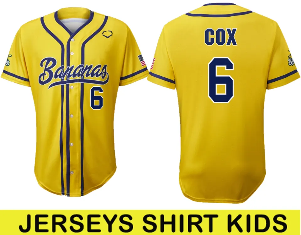 Savannah Bananas RYAN COX Baseball Jersey