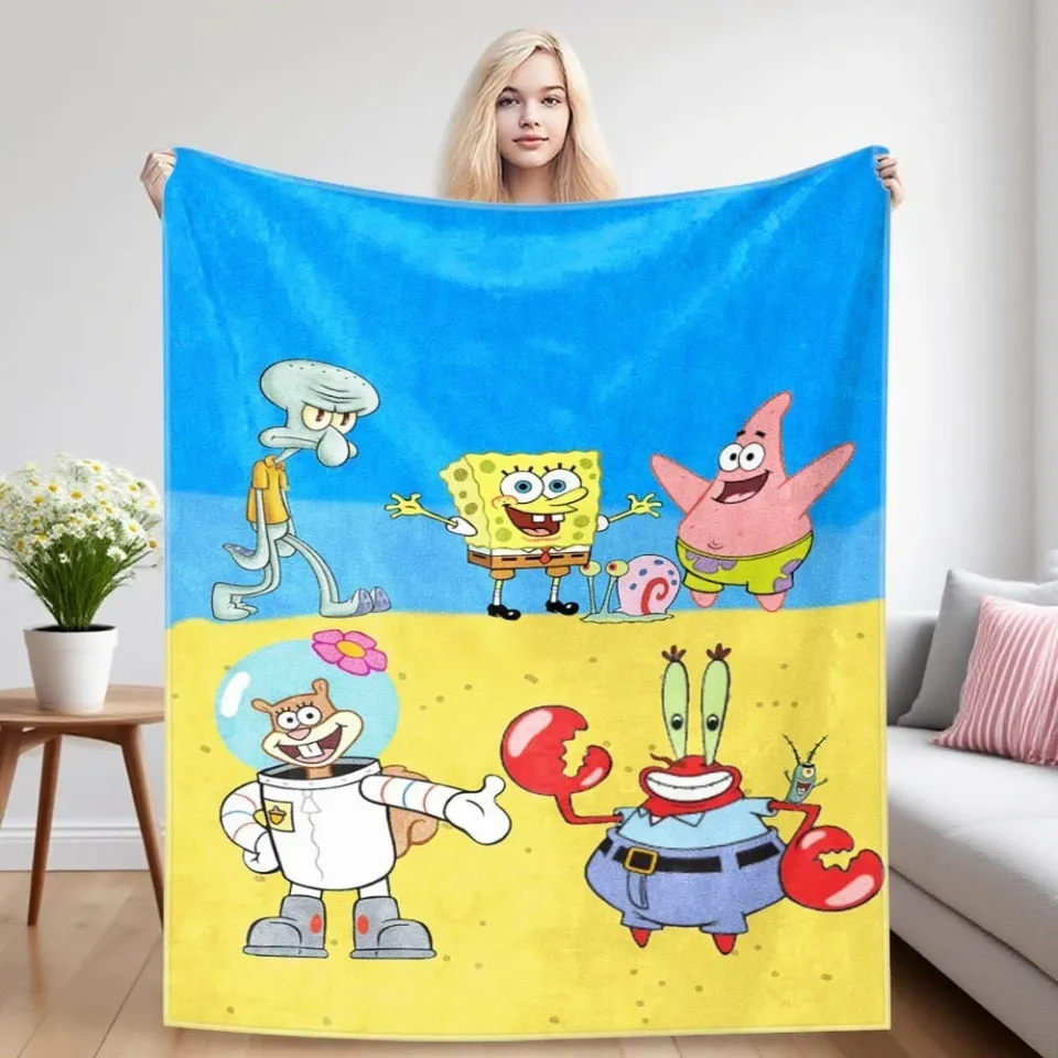 SpongeBob SquarePants Fleece Blanket, Birthday Gifts