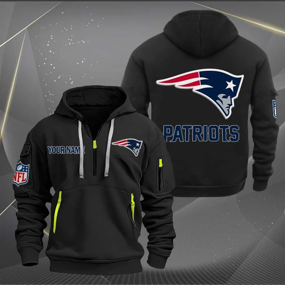 Custom Name New England Patriots Tactical Hoodie