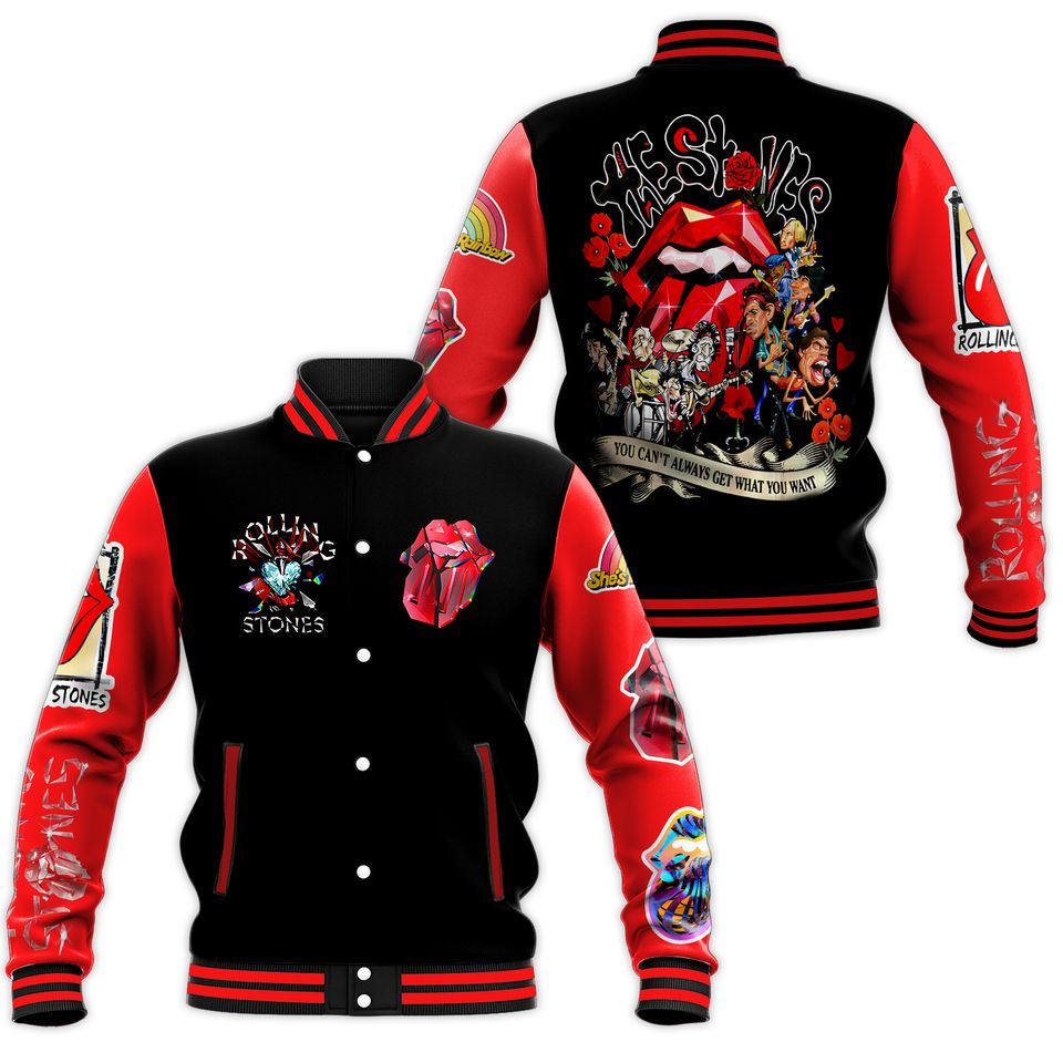 The Rolling Stone Music Baseball Jacket For Fan Gift For Christmas