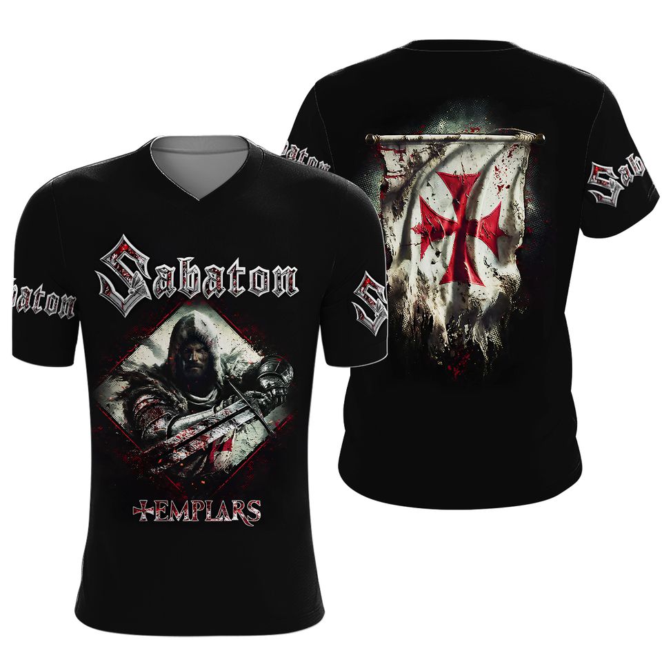 Sabaton Templars 2025 Limited Edition 3D T-Shirt