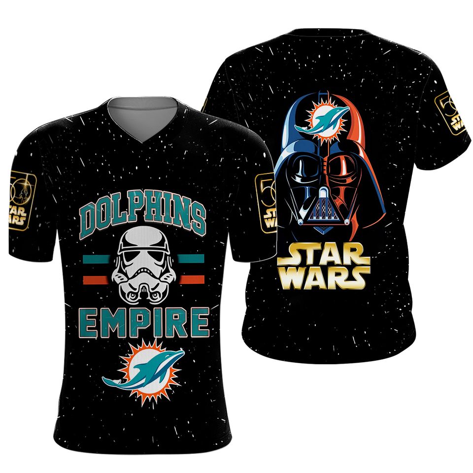 Miami Dolphin football x Star Wars 3D Shirt