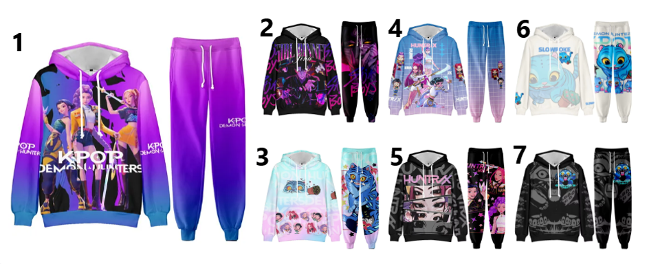 Cosplay Demon Hunters Hoodie Jogger