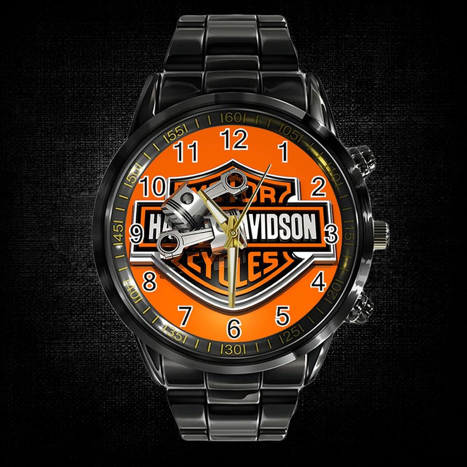 Haarleyy Davidson Piston Steel Watch for Men