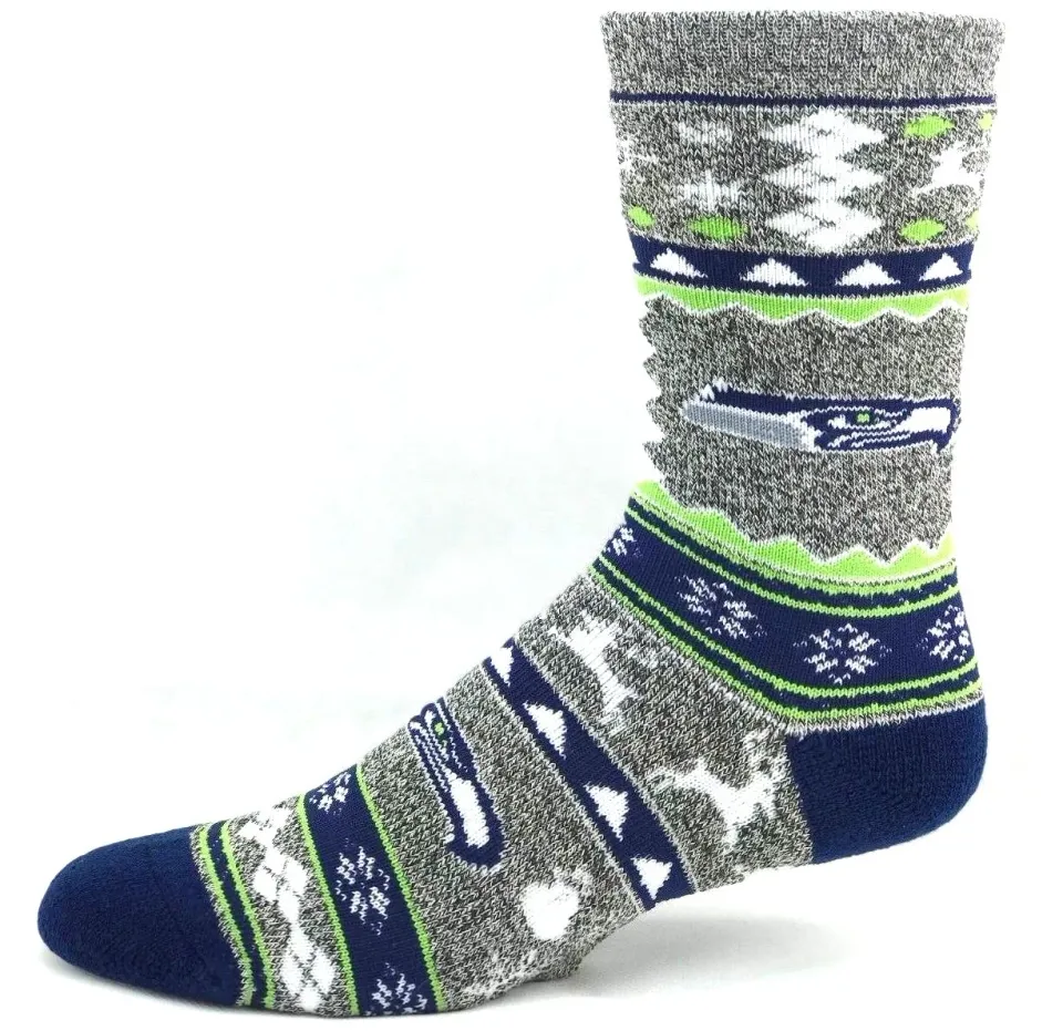 Seattle Seahawks Football Holiday Socks