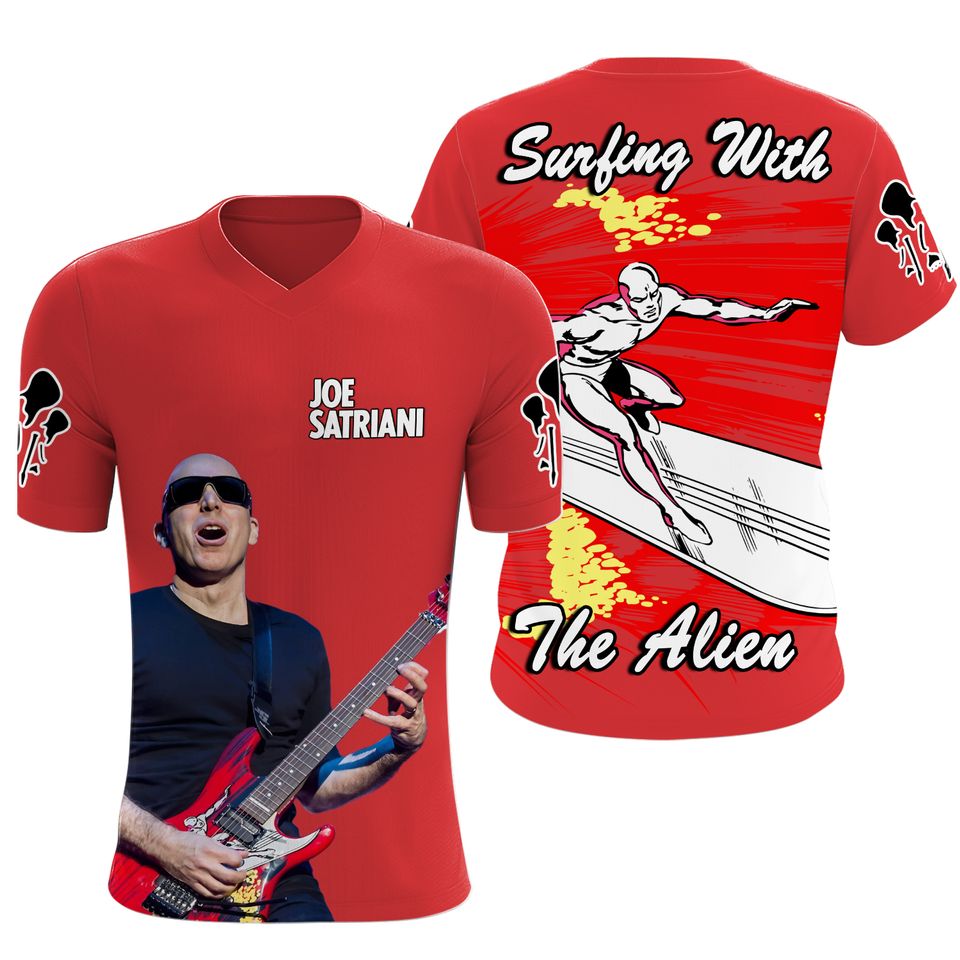 Joe Satriani Surfing With The Alien Fan 3D T-Shirt