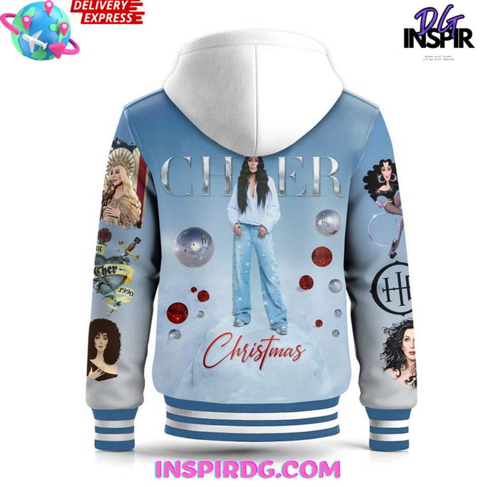 Cher Christmas Holiday Special Hooded Varsity Jacket