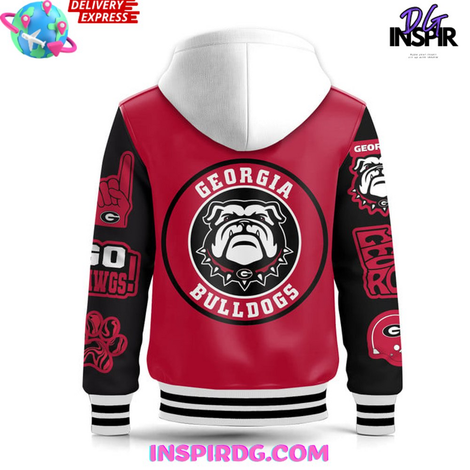 GA bulldogs Limited Hooded Varsity Jacket