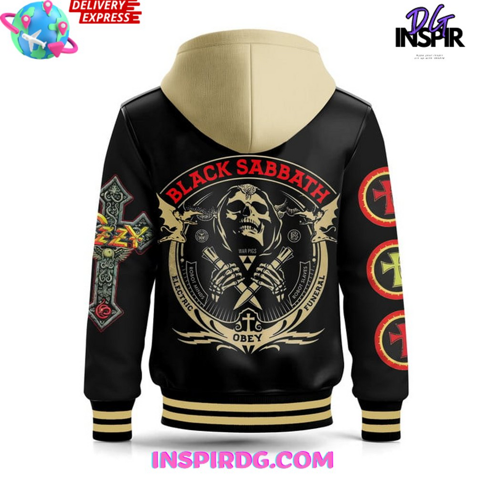 Ozzy Osbourne x Black Sabbath Hooded Varsity Jacket