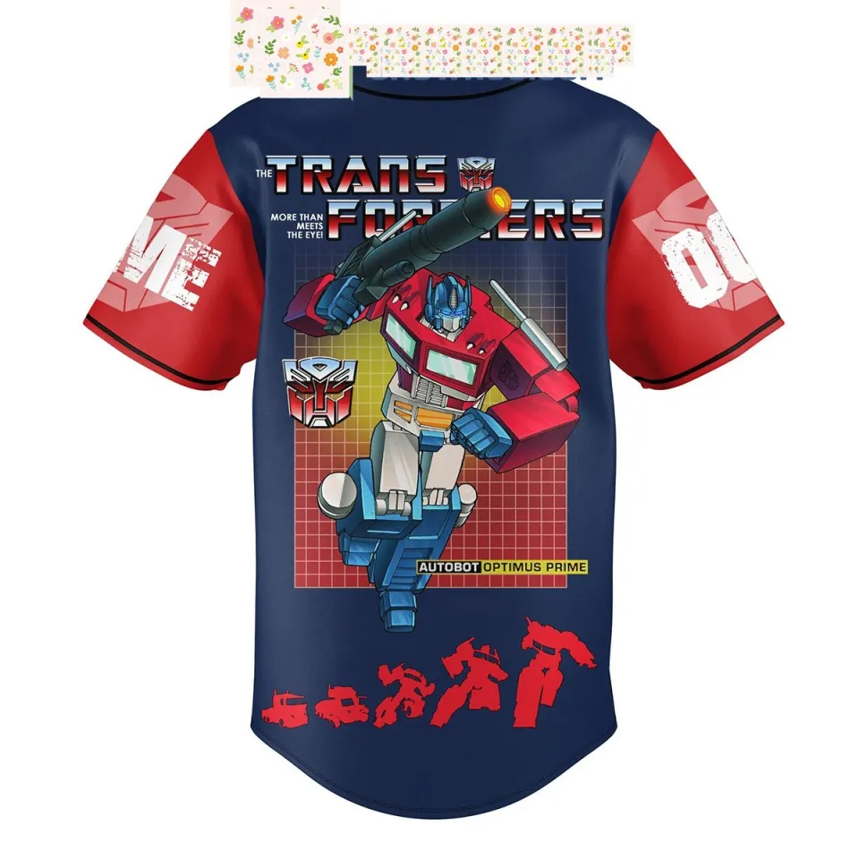 Transformers Personalized Baseball Jersey