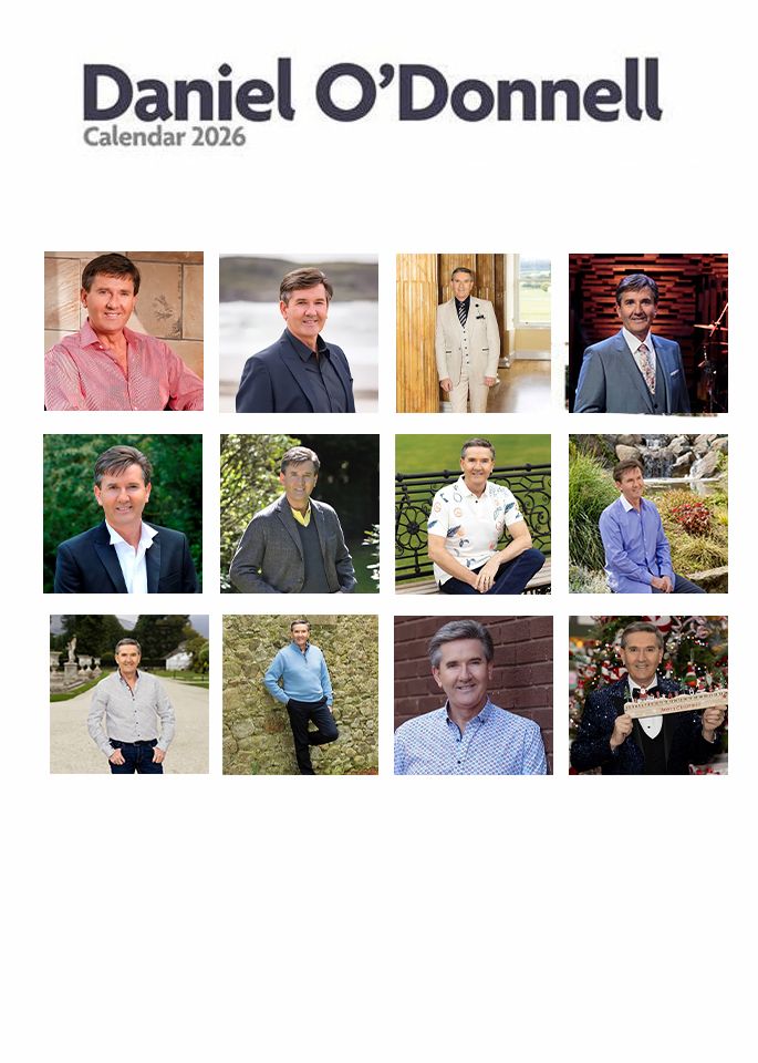 Daniel O Donnell 2026 Wall Calendar