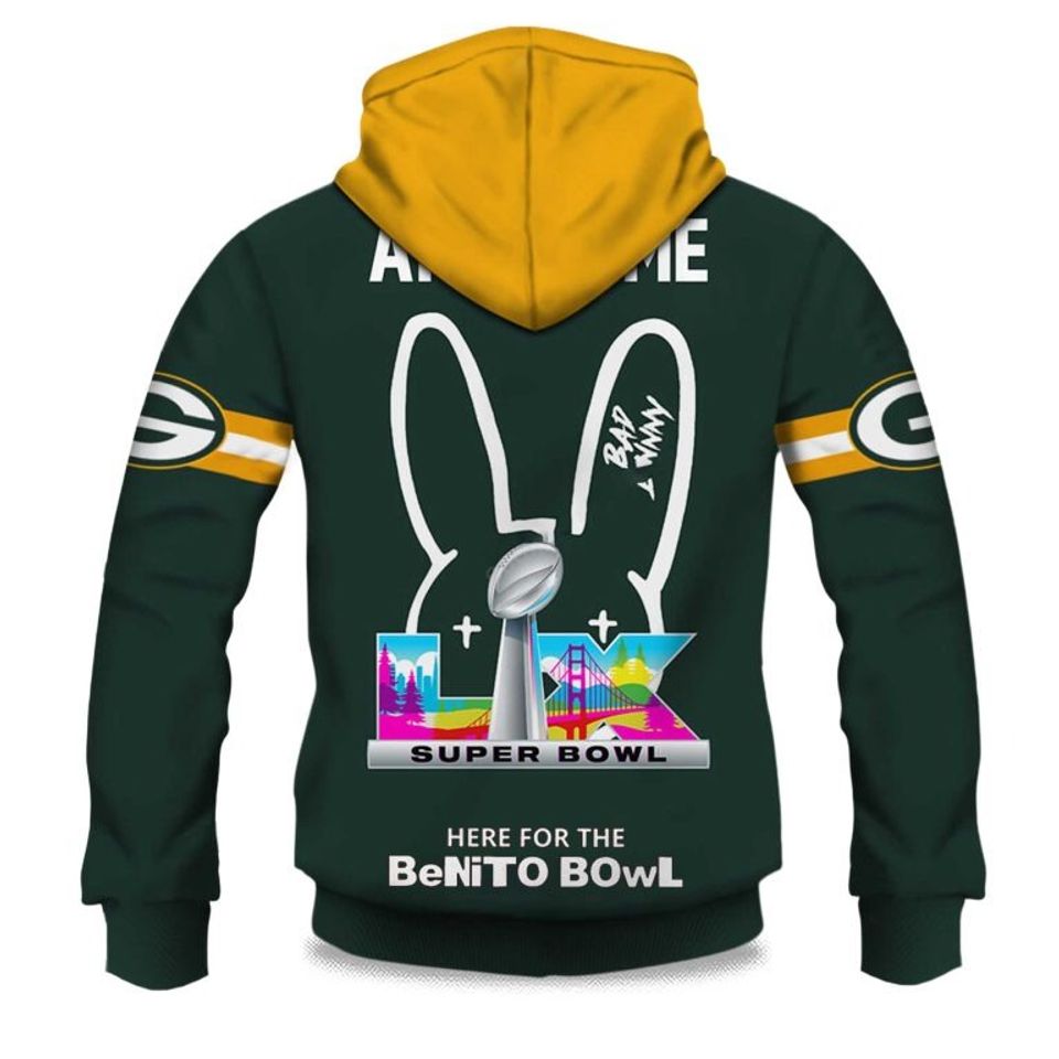 Personalized Packers Bad Bunny Bowl LX 2025 2026 Hoodie