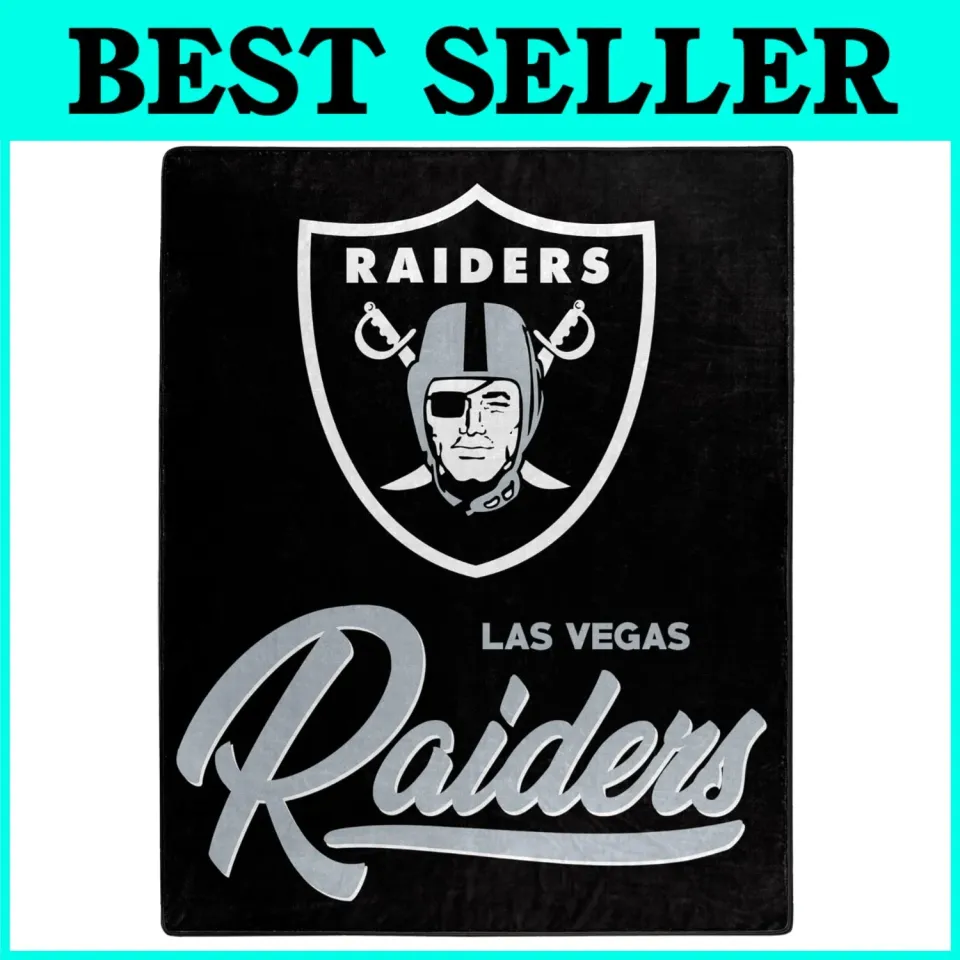 Las Vegas Raiders football Raschel  Blanket