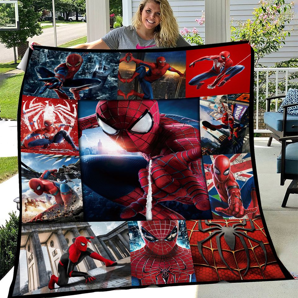 Piumino Trapuntato Reversibile Marvel Spiderman – Microfibra 100% Poliestere, Taglia Twin/Full 180x218 Cm, Morbido E Lavabile