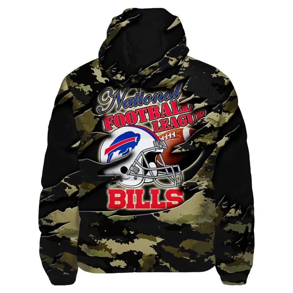 Buffalo Bills Hooded Puffer Jacket, Game Day Jacket