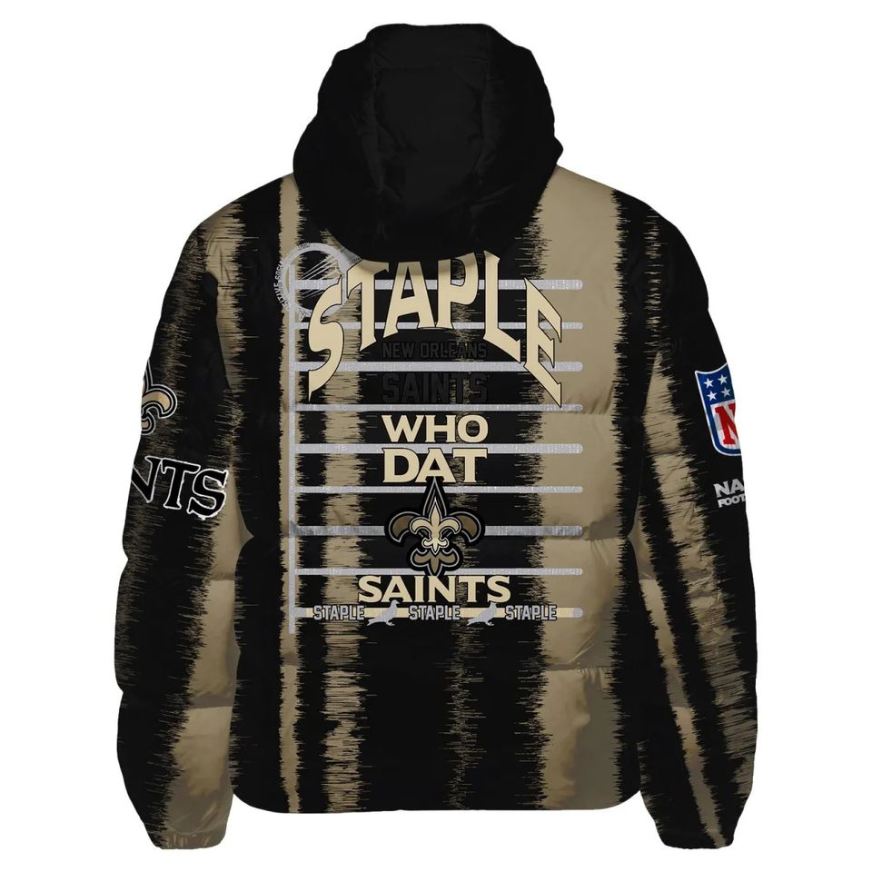 New Orleans Saints Hooded Puffer Jacket, Game Day Jacket