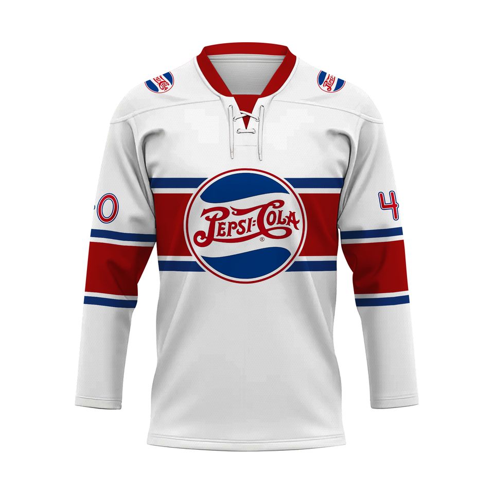 Pepsi 1940 White Throwback Hockey Jersey