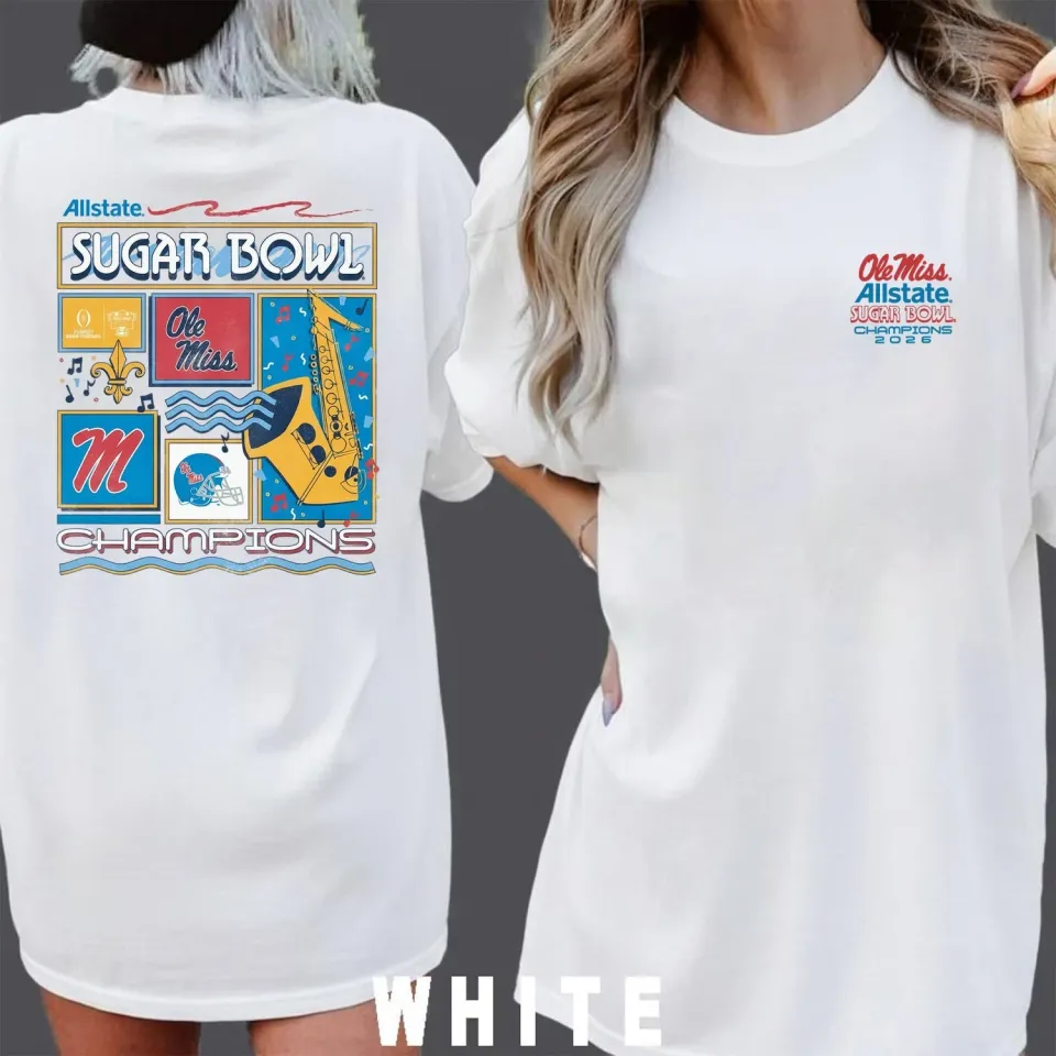 Ole Miss Alstate Sugar Bowl Champions 2026 Unisex T-Shirt