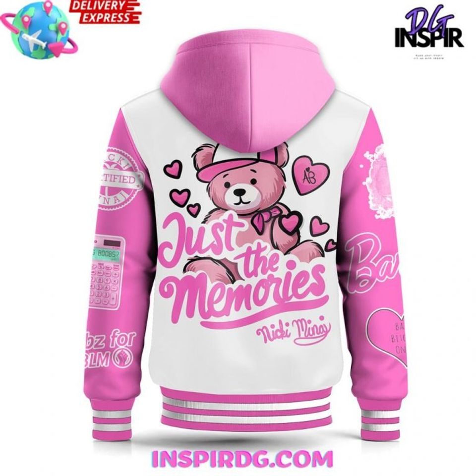 Nicki Minaj Barbie For Life Hooded Varsity Jacket