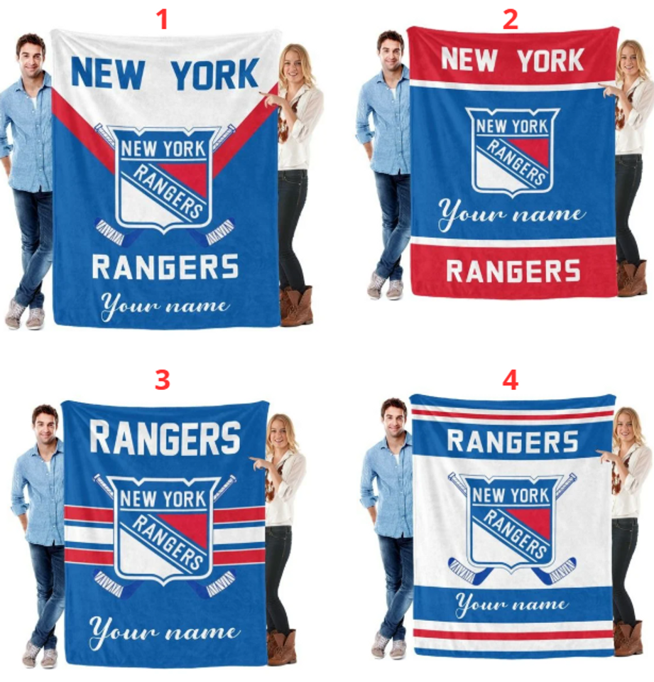 New York Personalized Flannel Blankets,Hockey Fan Gift