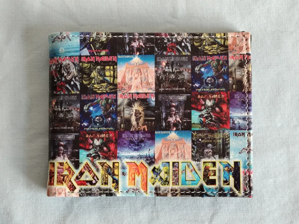 Iron Maiden Bi-Fold Leather Wallet for Men
