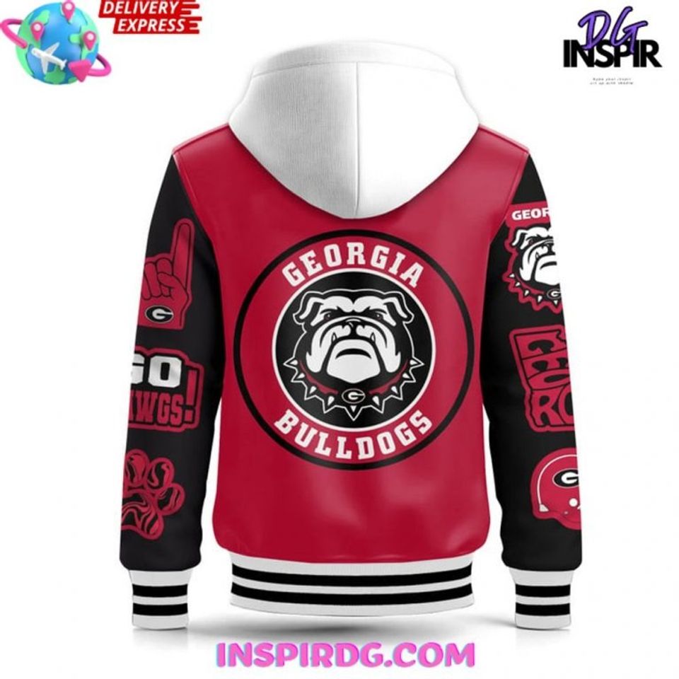 GA bulldogs Limited Hooded Varsity Jacket