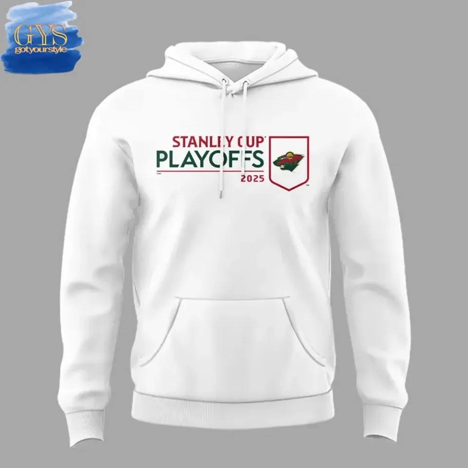 Minnesota Wild 2025 Stanley Cup Playoffs White Hoodie