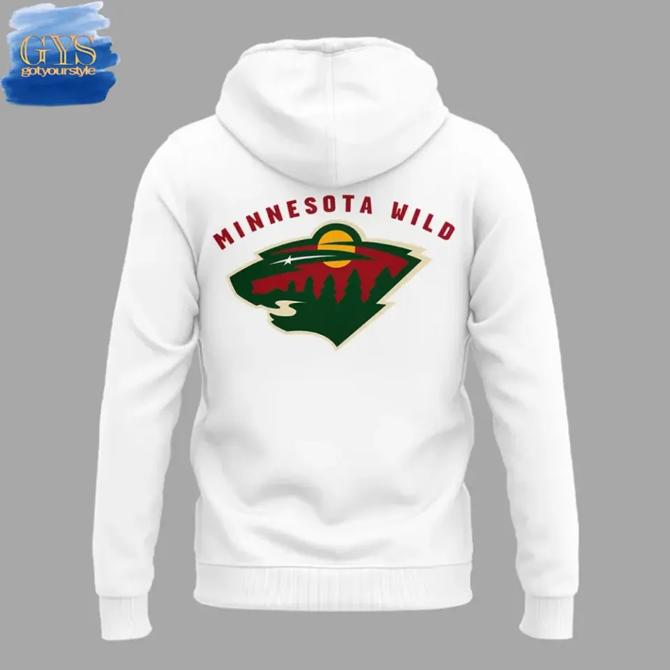 Minnesota Wild 2025 Stanley Cup Playoffs White Hoodie