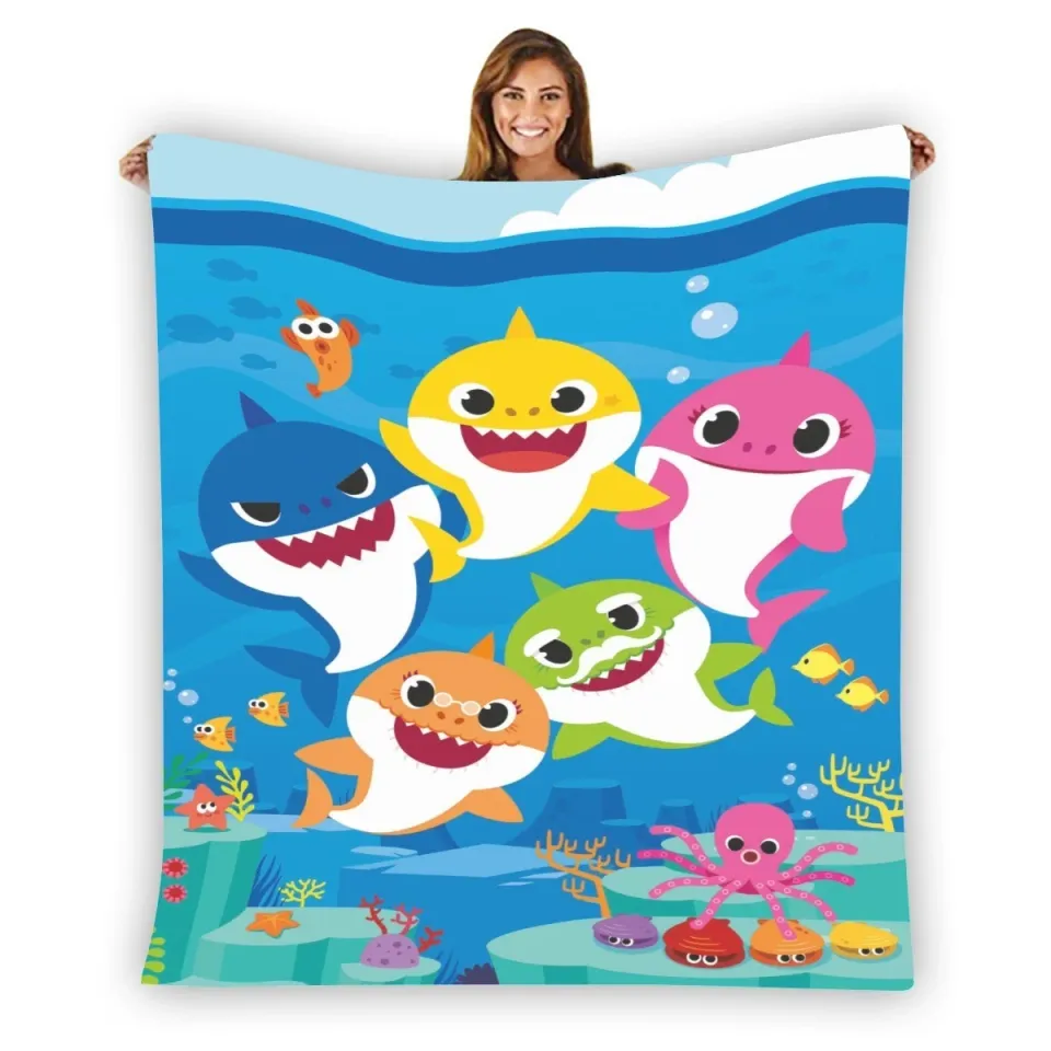 Baby Shark Dance Fleece Blanket, Birthday Gift