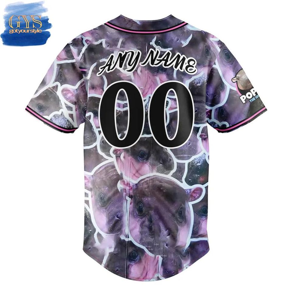 Richmond Flying Squirrels x Poppy The Hippo Baseball Jersey