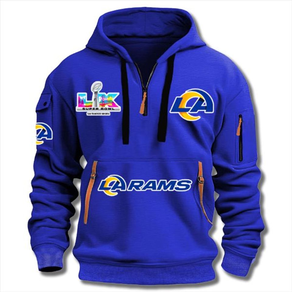 LA Rams Bowl 2026 Quarter Zip Hoodie