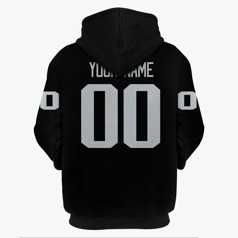 Personalized Oakland Raiders 3D Hoodie