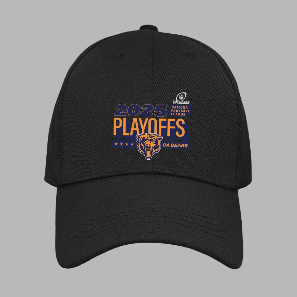 Chicago Bears Da Bears 2025 football Playoffs Ready Baseball Cap