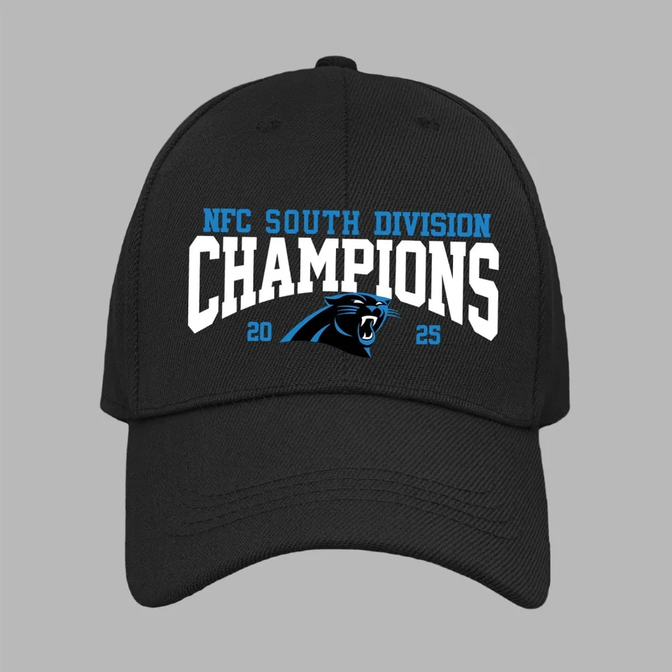 Carolina Panthers 2025 NFC South Champions Baseball Cap