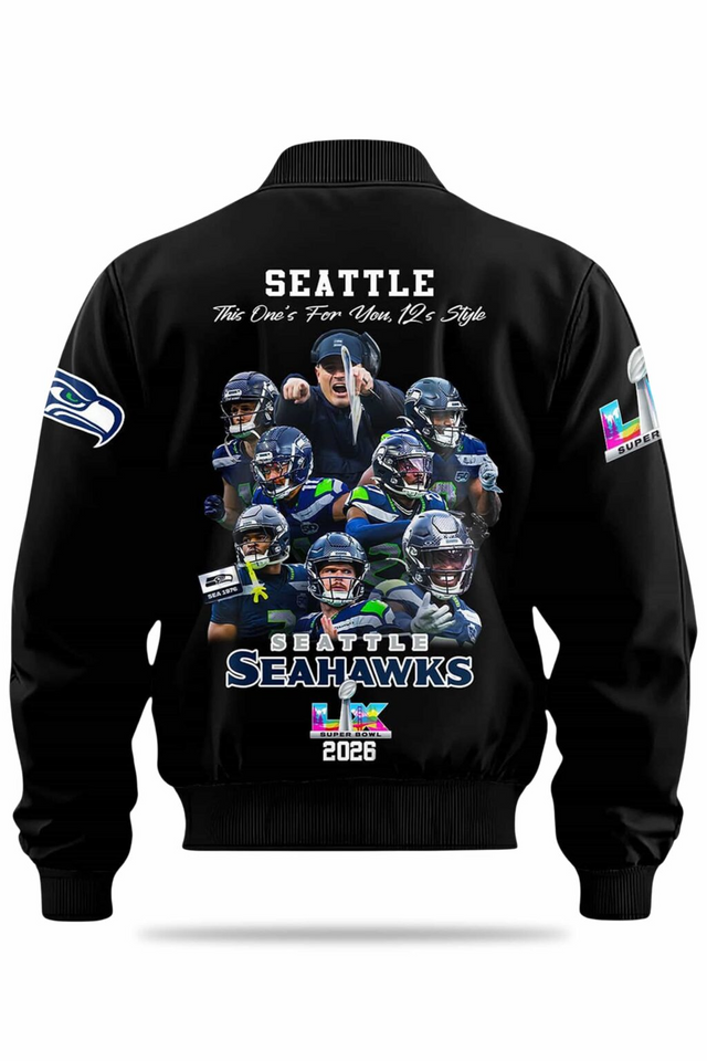 Seahawks 2025 2026 SB LX Champions Bomber Jacket