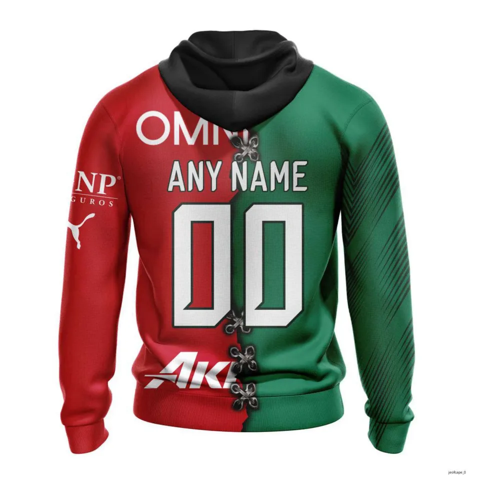 Personalized LIGA MX Chivas Guadalajara Mix Mexico Kits 3D Hoodie