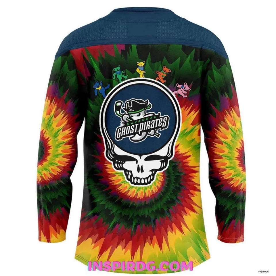 Savannah Ghost Pirates Grateful Dead Night Hockey Jersey