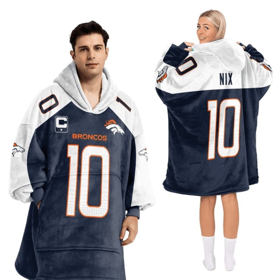 Denver Football Unisex Blanket Hoodie