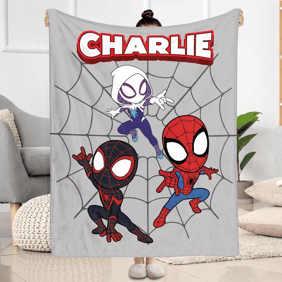 Personalized Spidey And Friends Blanket
