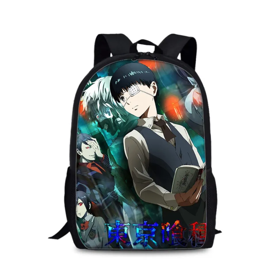 Toky Ghoul Cartoon Backpack Cute for Boys Girls School