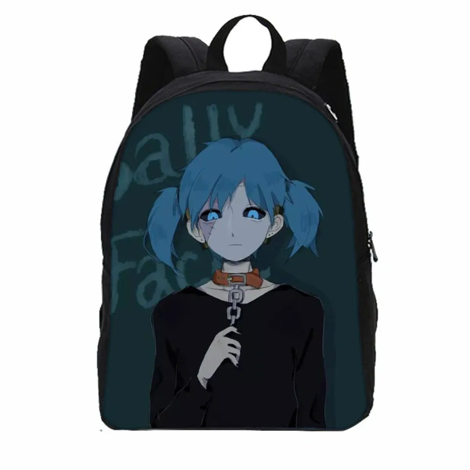 Sally Face Cartoon Backpack Cute for Boys Girls School