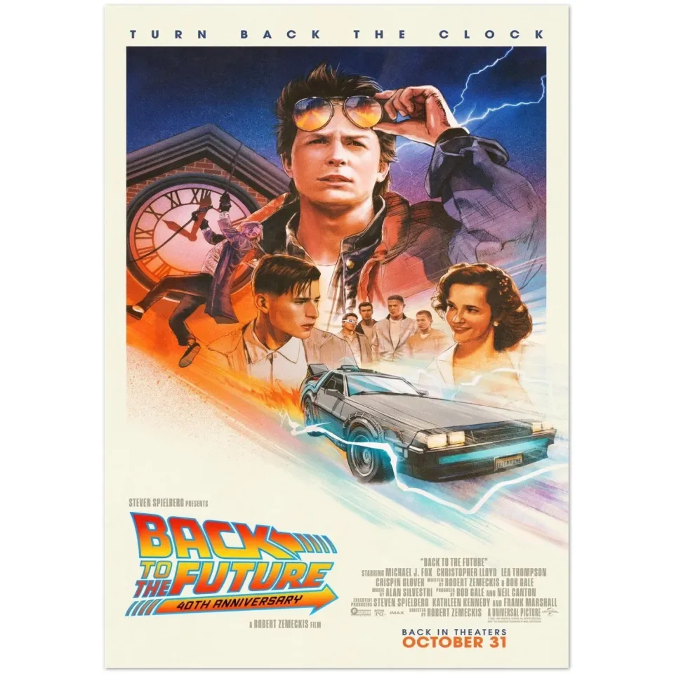 Back to the Future 40th Anniversary Vertical Poster October 31 2025