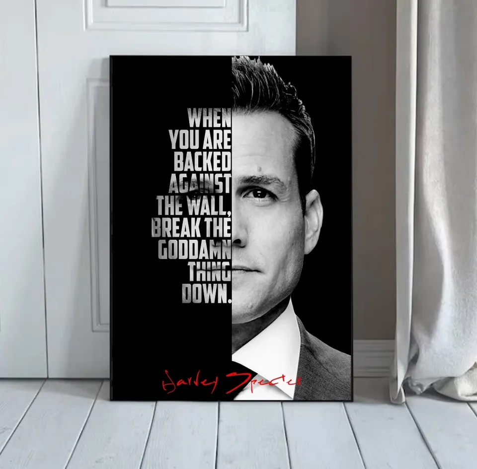 Harvey Specter Quotes Vertical Poster