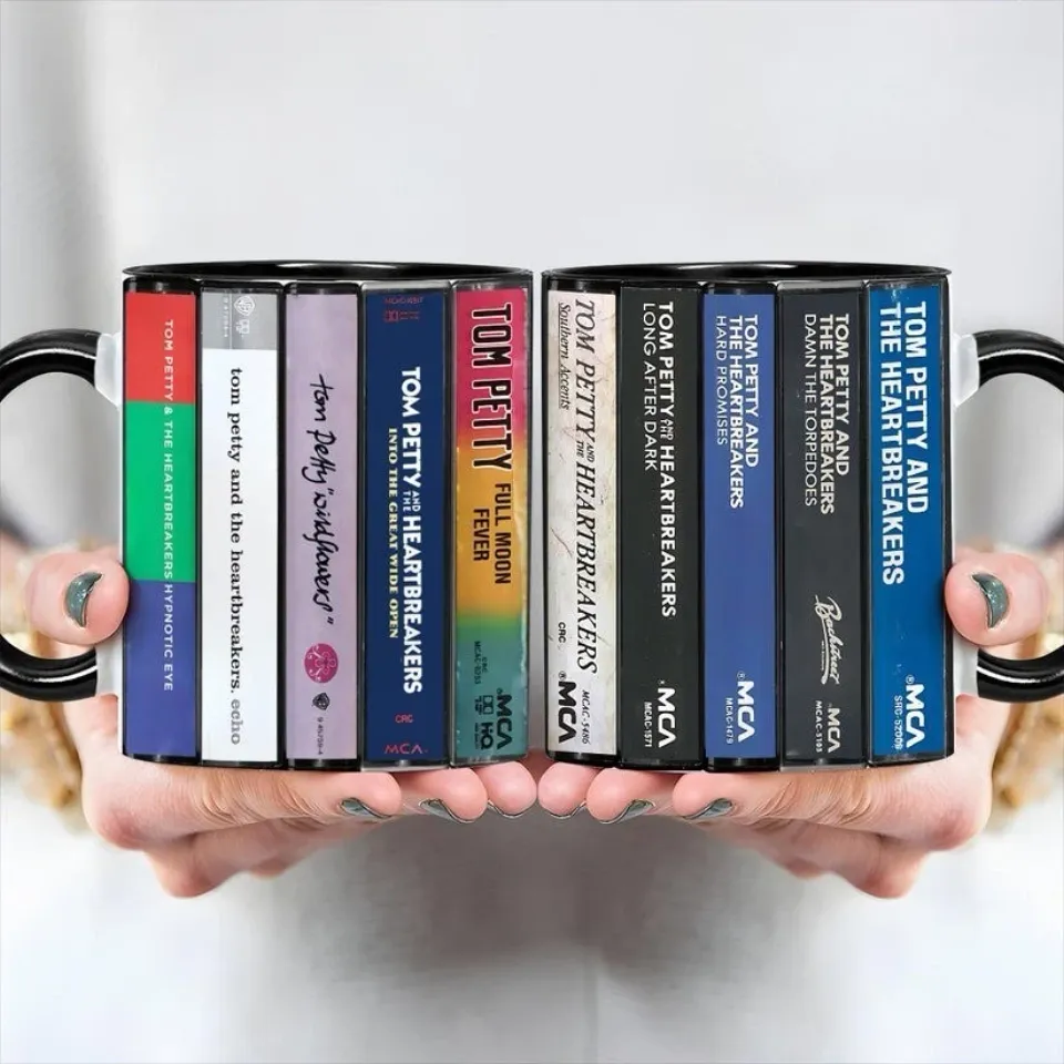 Tom Petty Albums Cassette Retro Collection Mug