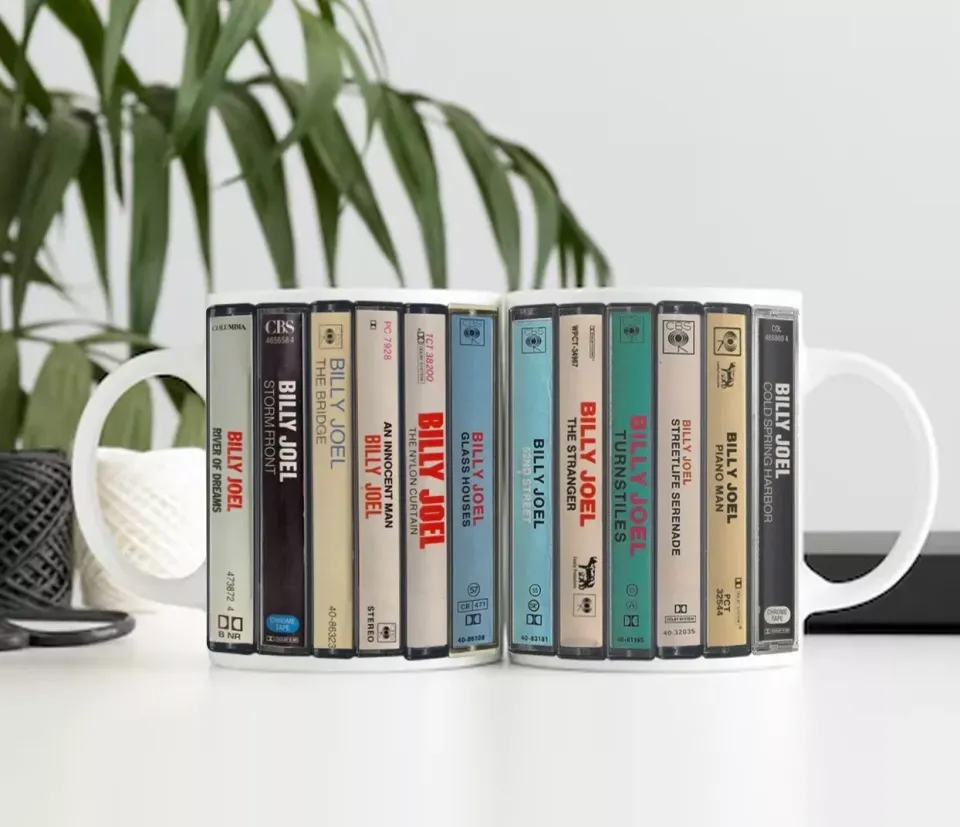 Billy Joel Albums Cassette Retro Coffee Mug