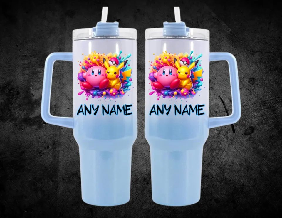 Personalized PKM Shimmer Tumbler 40 oz with Handle