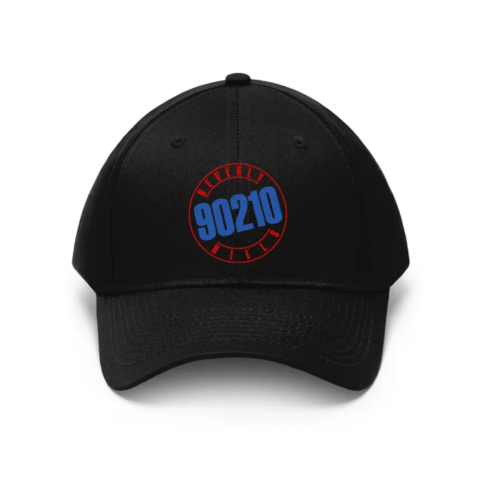 Beverly Hills 90210 TV Show Black Twill Cap Baseball